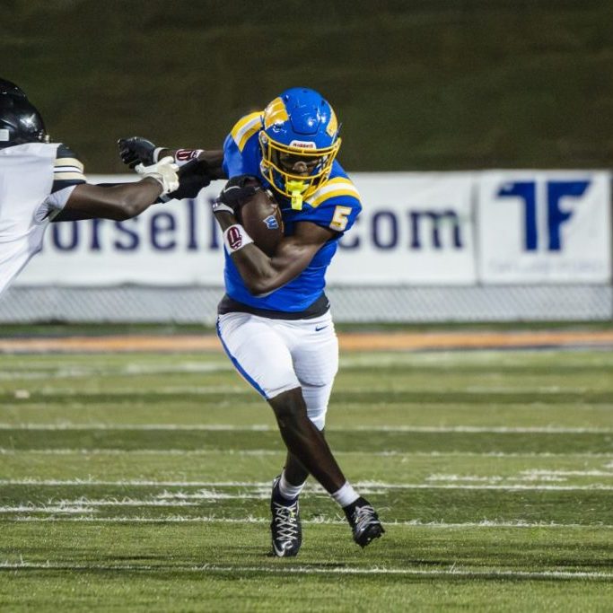 Westview's Asa Barnes (5) runs the ball against Dyersburg during a Region 7-3A high school football game at Hardy Graham Stadium on Oct. 23, 2026. Photo by Christel Laney.